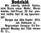 Dødsannonse Maren Jensine Bollmann