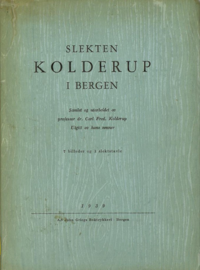 Slekten Kolderup i Bergen
